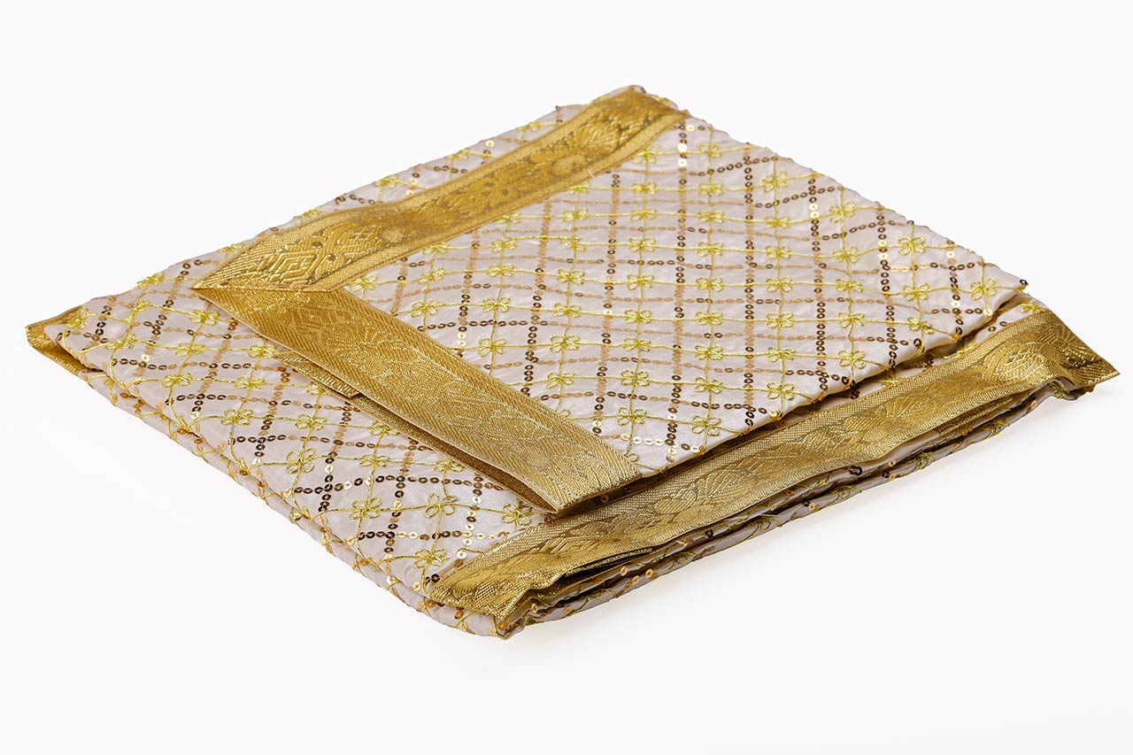 Cream Shade Embroided Double Rumala Sahib Cream Shade Embroided Double Rumala Sahib